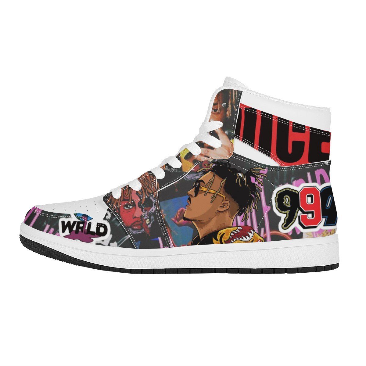 Juice Wrld Custom Shoes, Juice Wrld AF1 With Matching 999 Socks