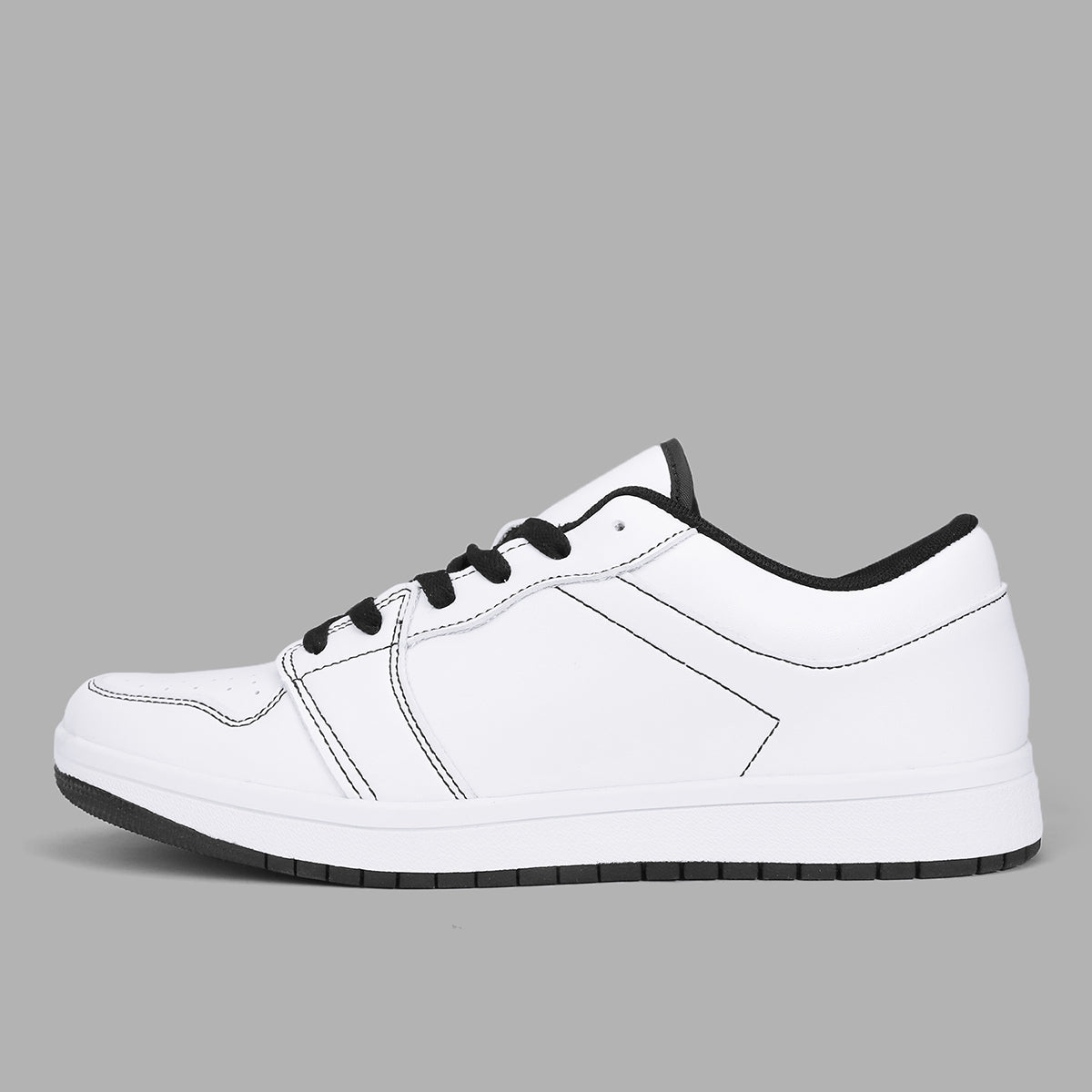 Black Low Top Leather Sneakers