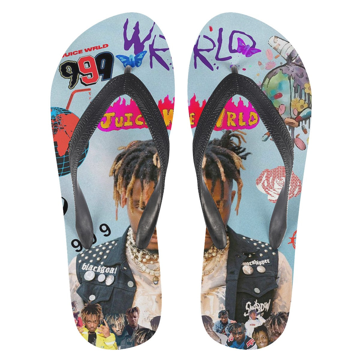 Juice Wrld Custom Flip Flops