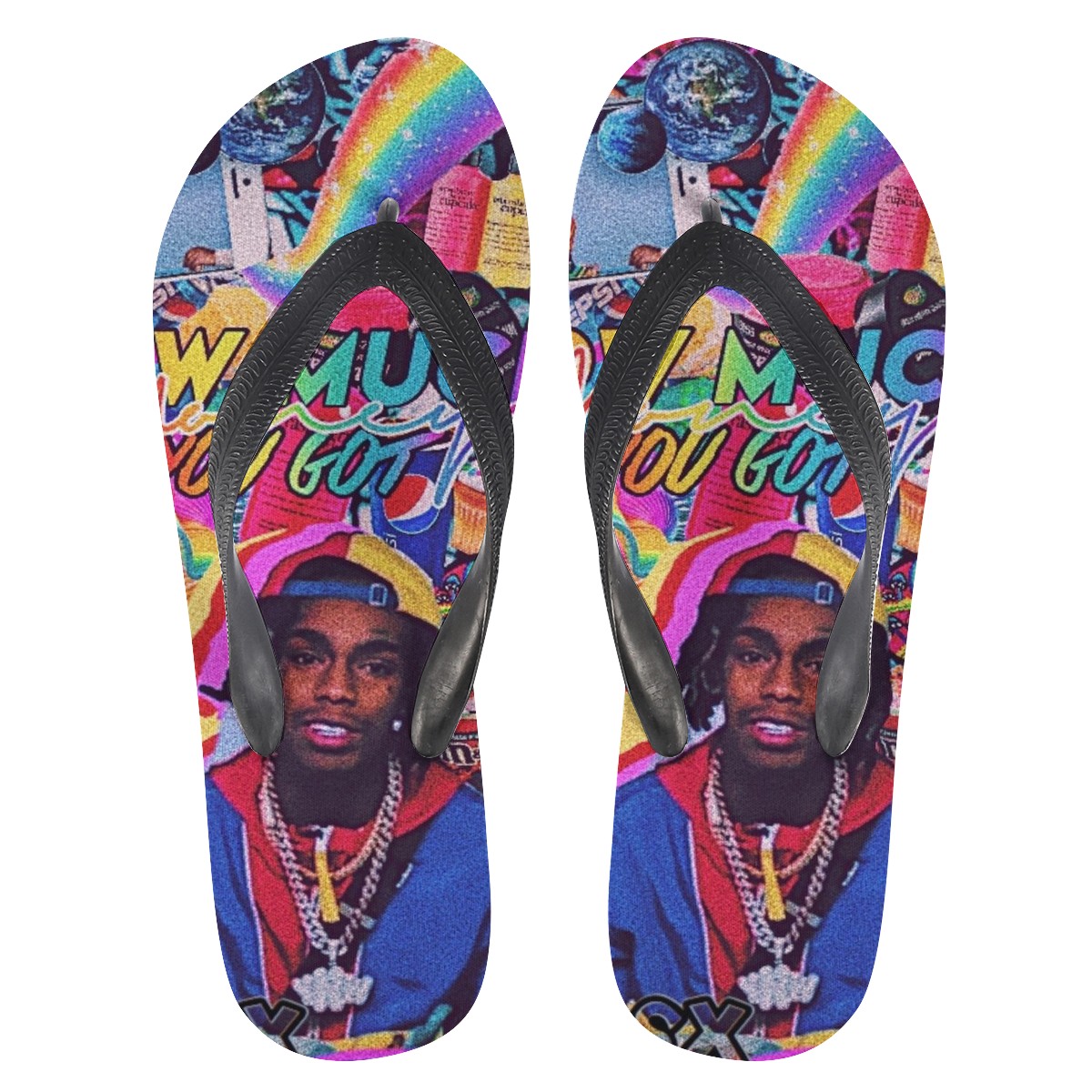 Ynw Melly Custom Flip Flops