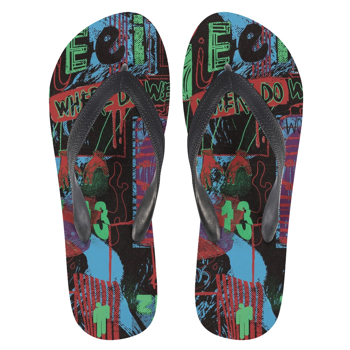 Billie Eilish Custom Flip Flops