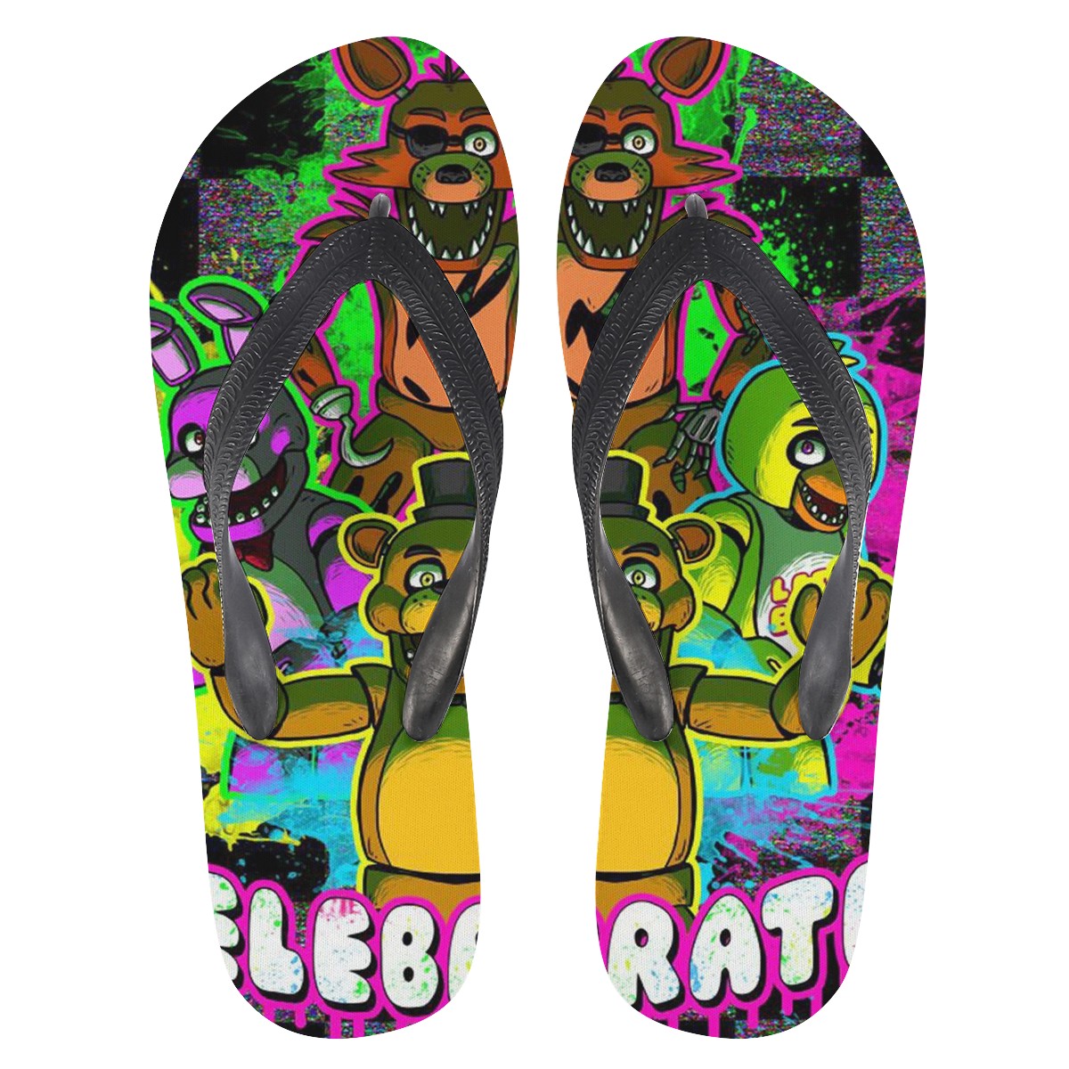 Five Nights at Freddy's Custom Flip Flops