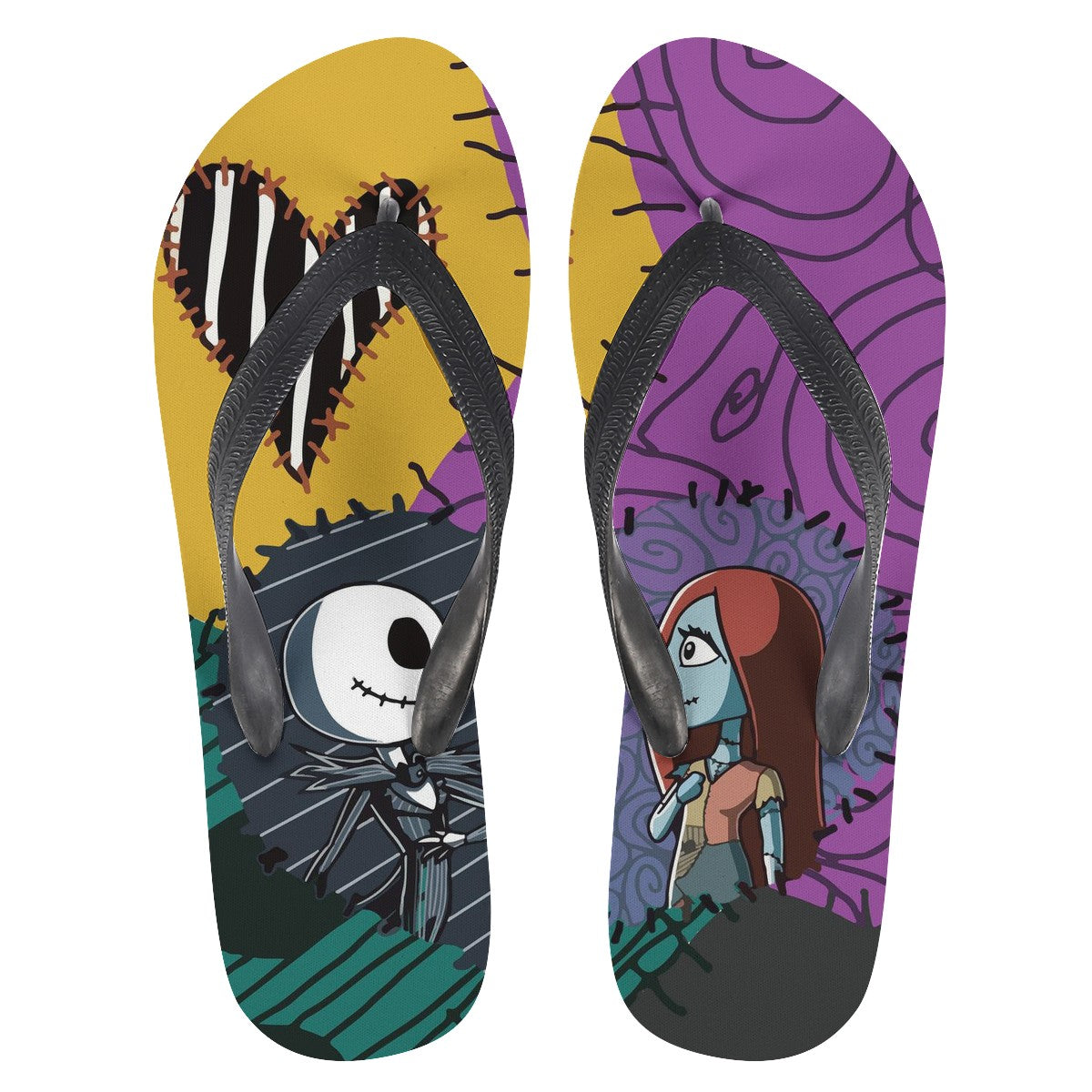The Nightmare Before Christmas Custom Flip Flops