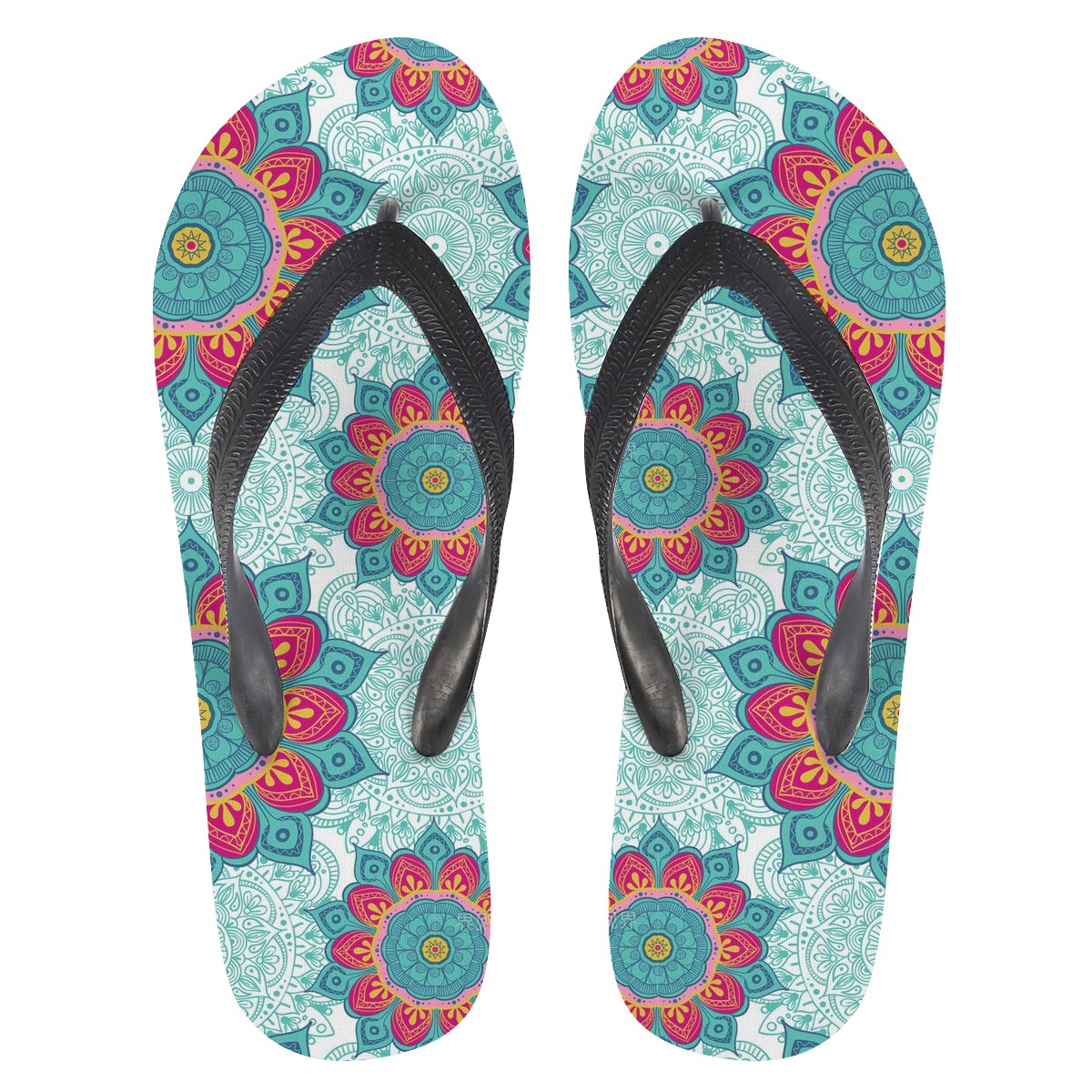 Mandala Custom Flip Flops