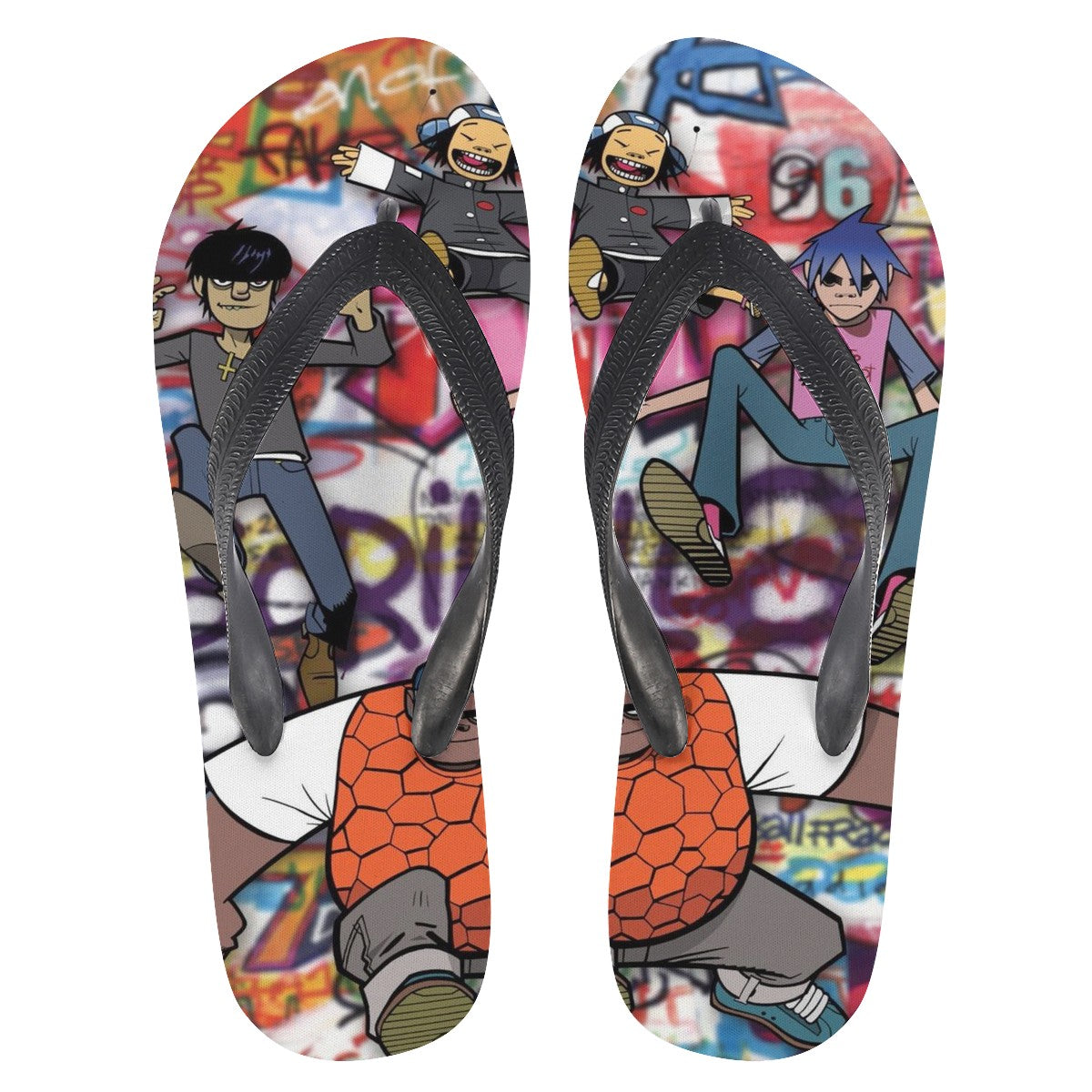 Gorillaz Custom Flip Flops