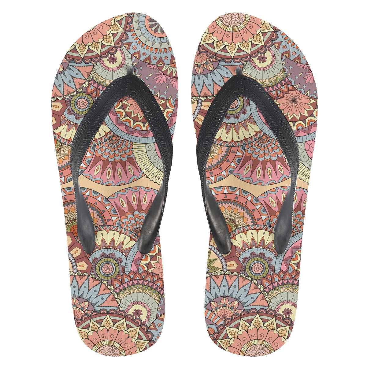Mandala Custom Flip Flops