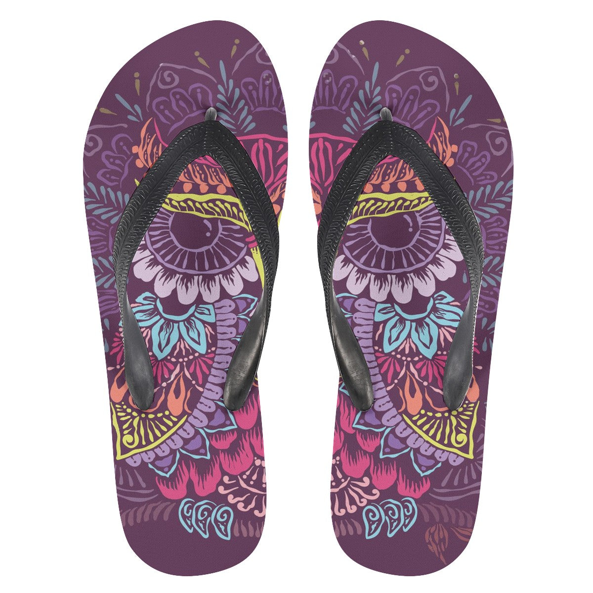 Owl Mandala Custom Flip Flops