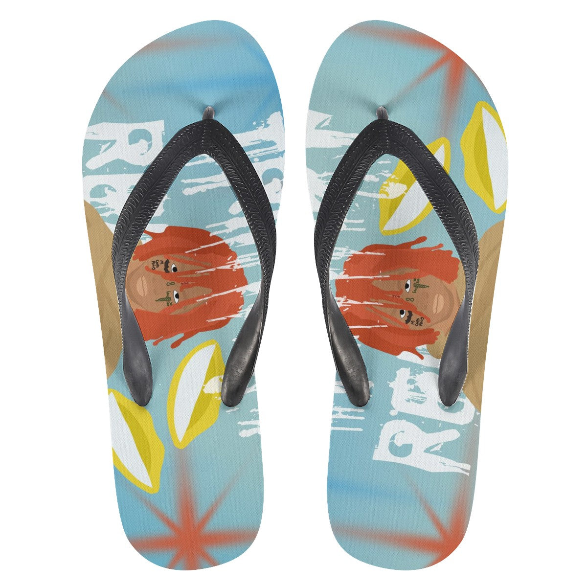 Trippie Redd Custom Flip Flops