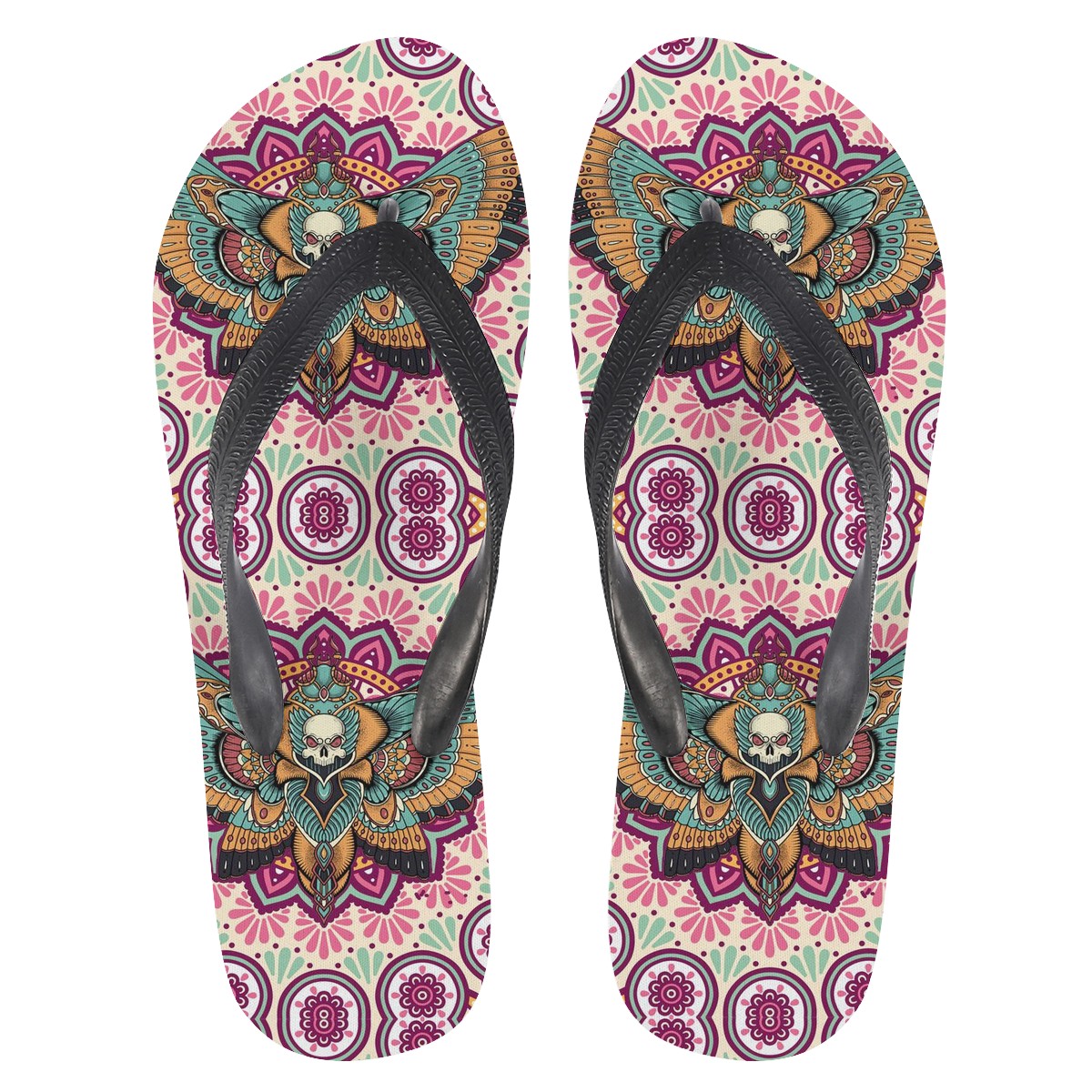 Mandala Custom Flip Flops