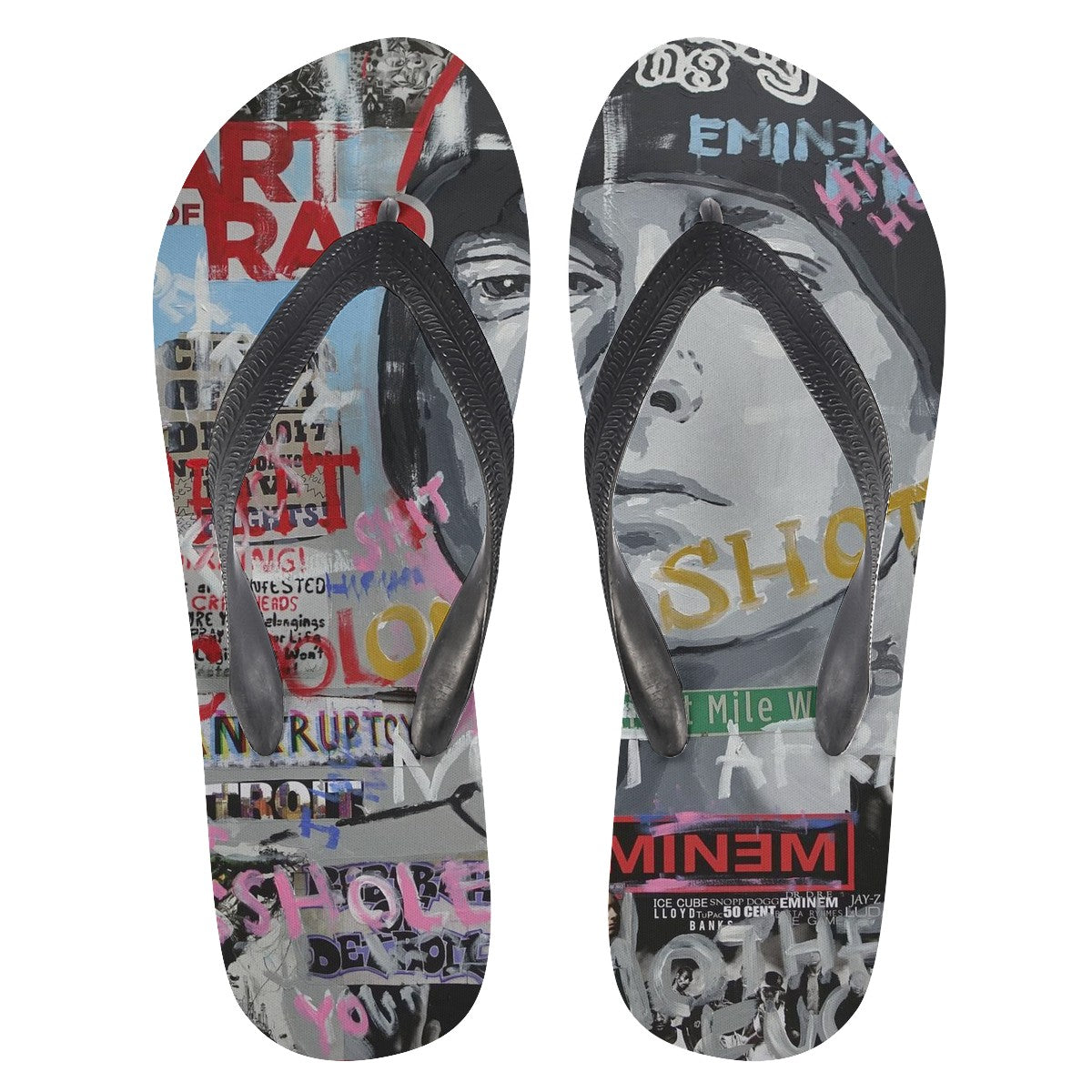 Eminem Custom Flip Flops