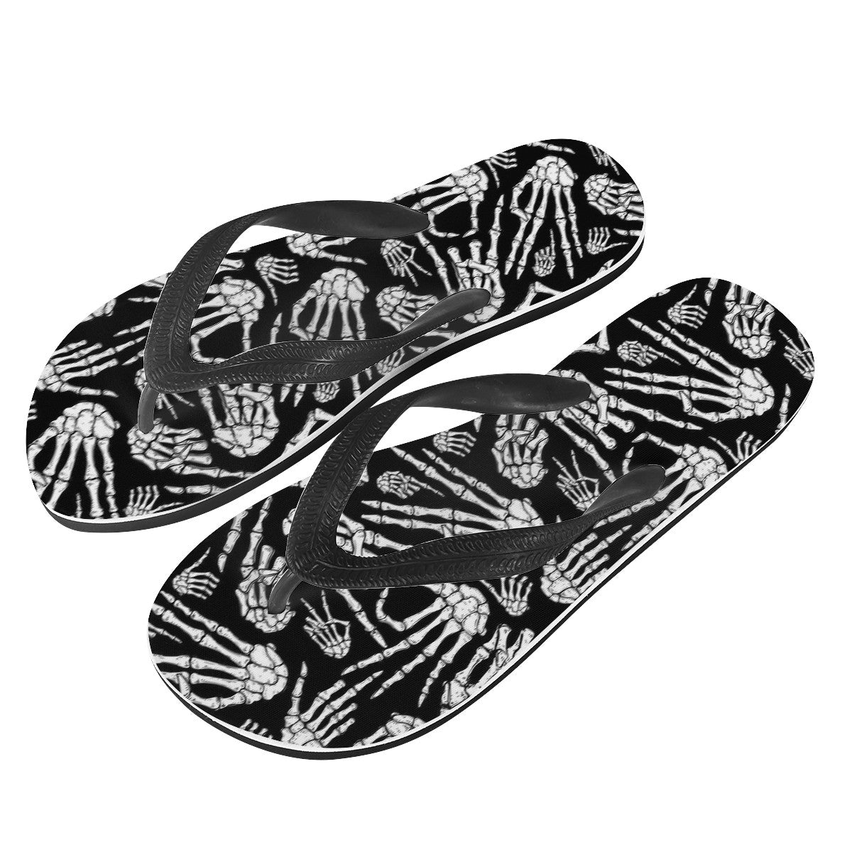 Human Skeleton Custom Flip Flops