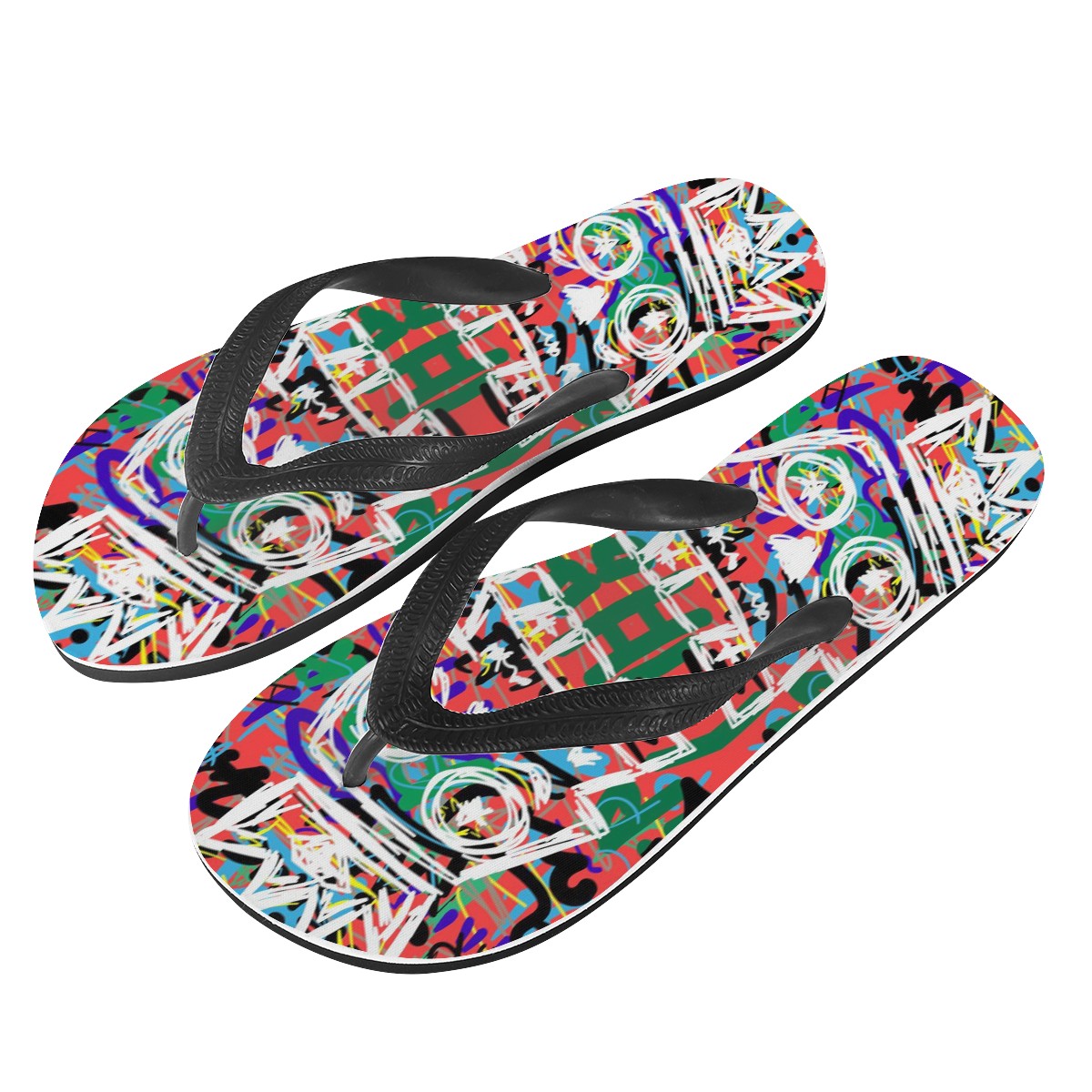 Human Skeleton Custom Flip Flops