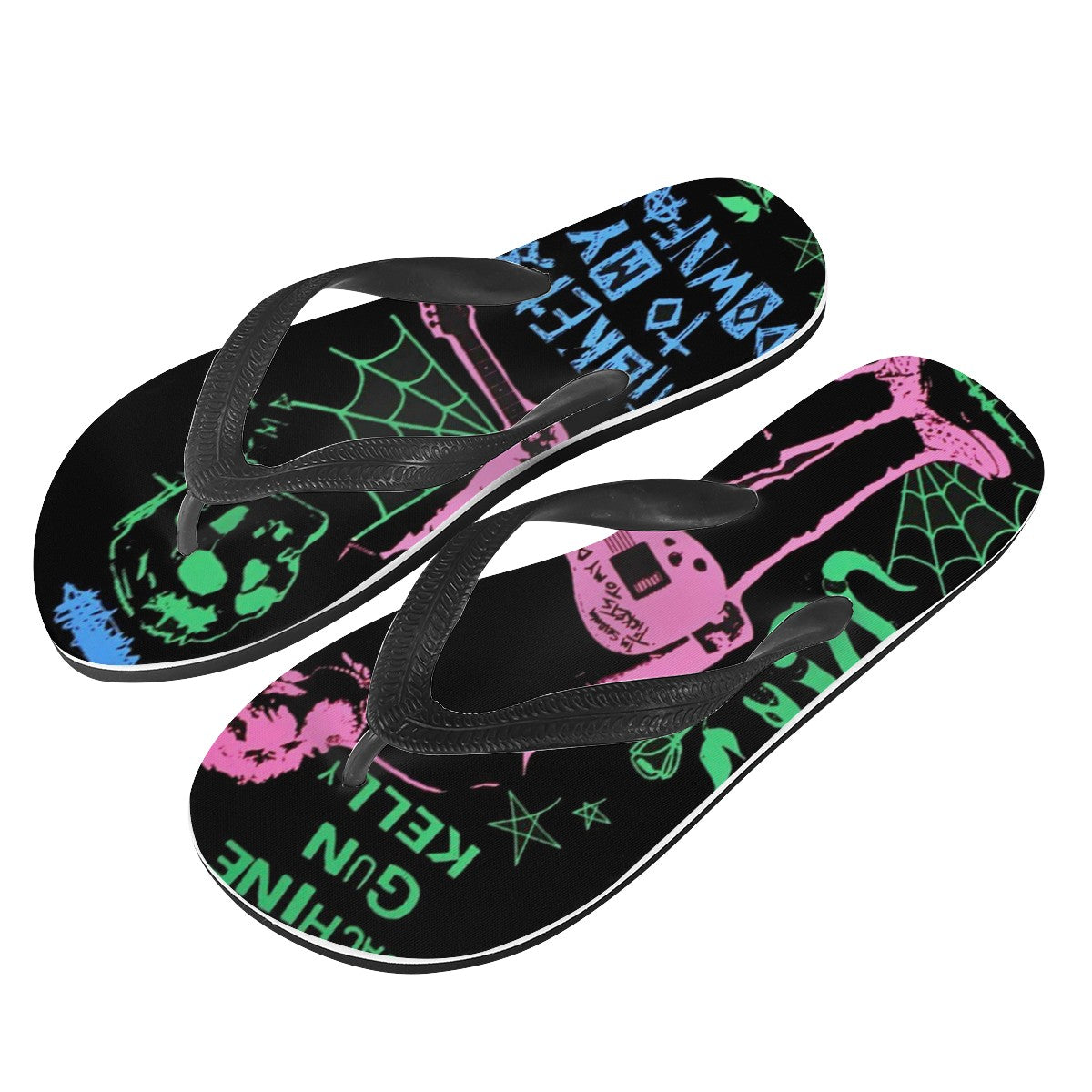 Machine Gun Kelly Custom Flip Flops
