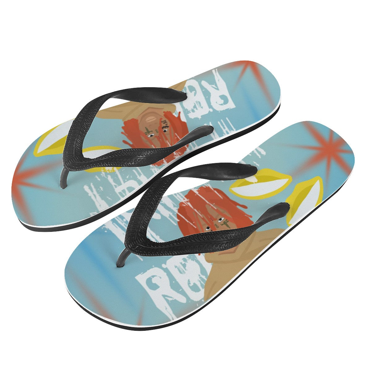 Trippie Redd Custom Flip Flops
