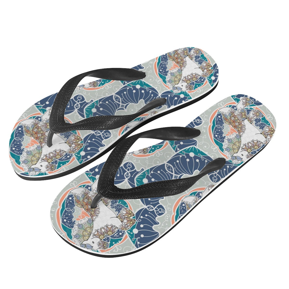 Unicorn Mandala Custom Flip Flops