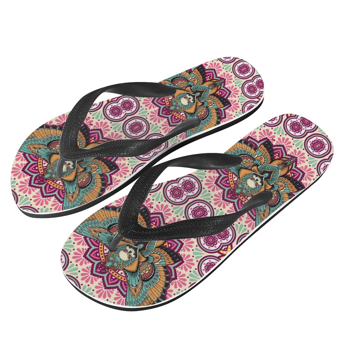 Mandala Custom Flip Flops