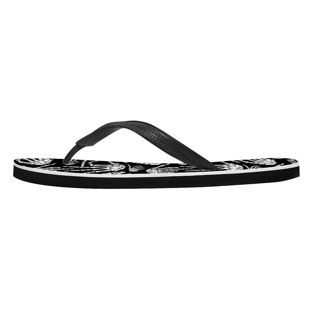 Human Skeleton Custom Flip Flops