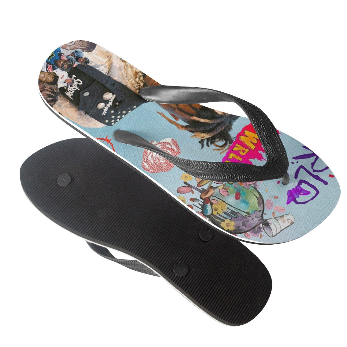 Juice Wrld Custom Flip Flops