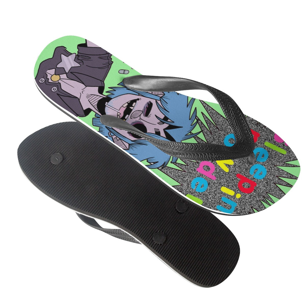 Gorillaz Custom Flip Flops