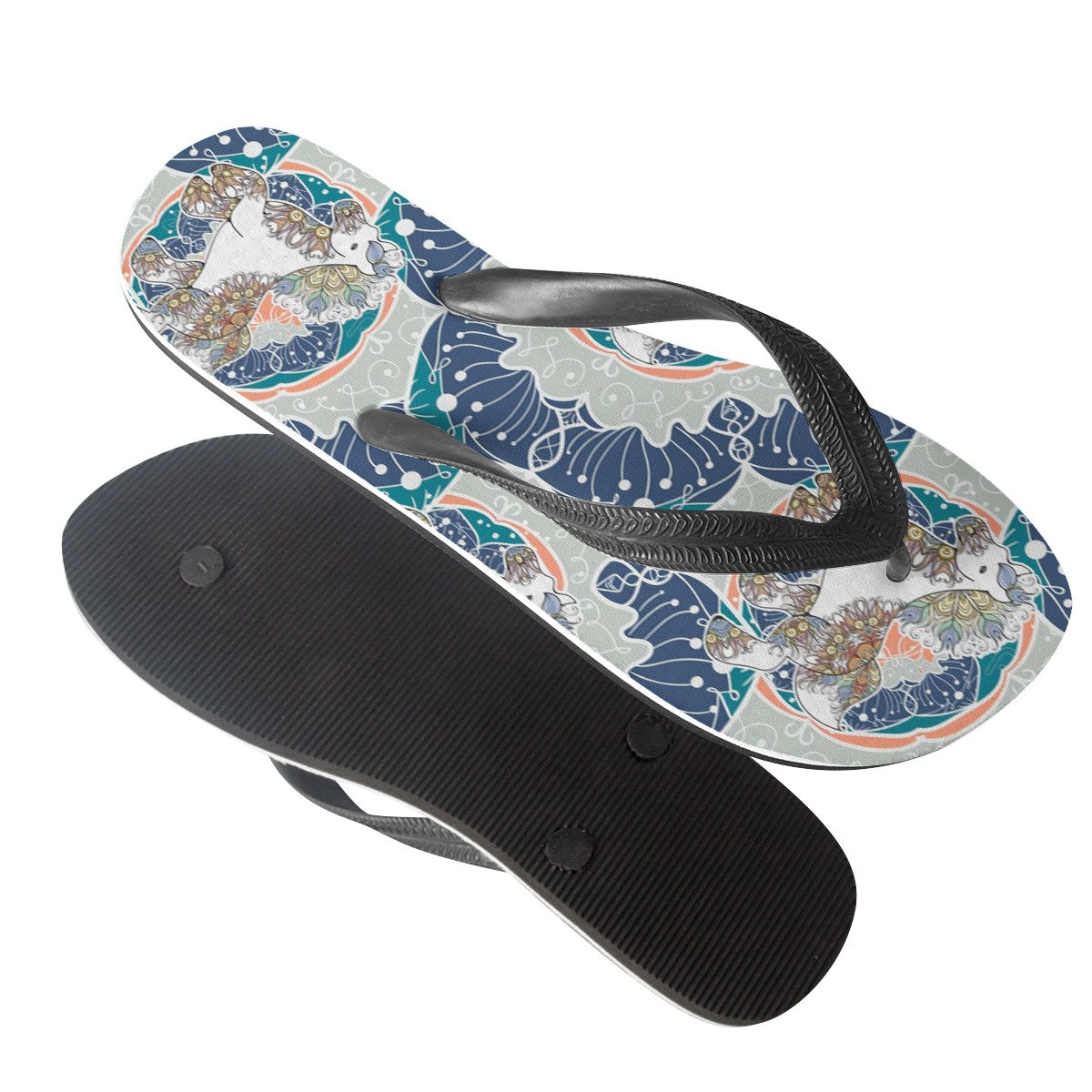 Unicorn Mandala Custom Flip Flops