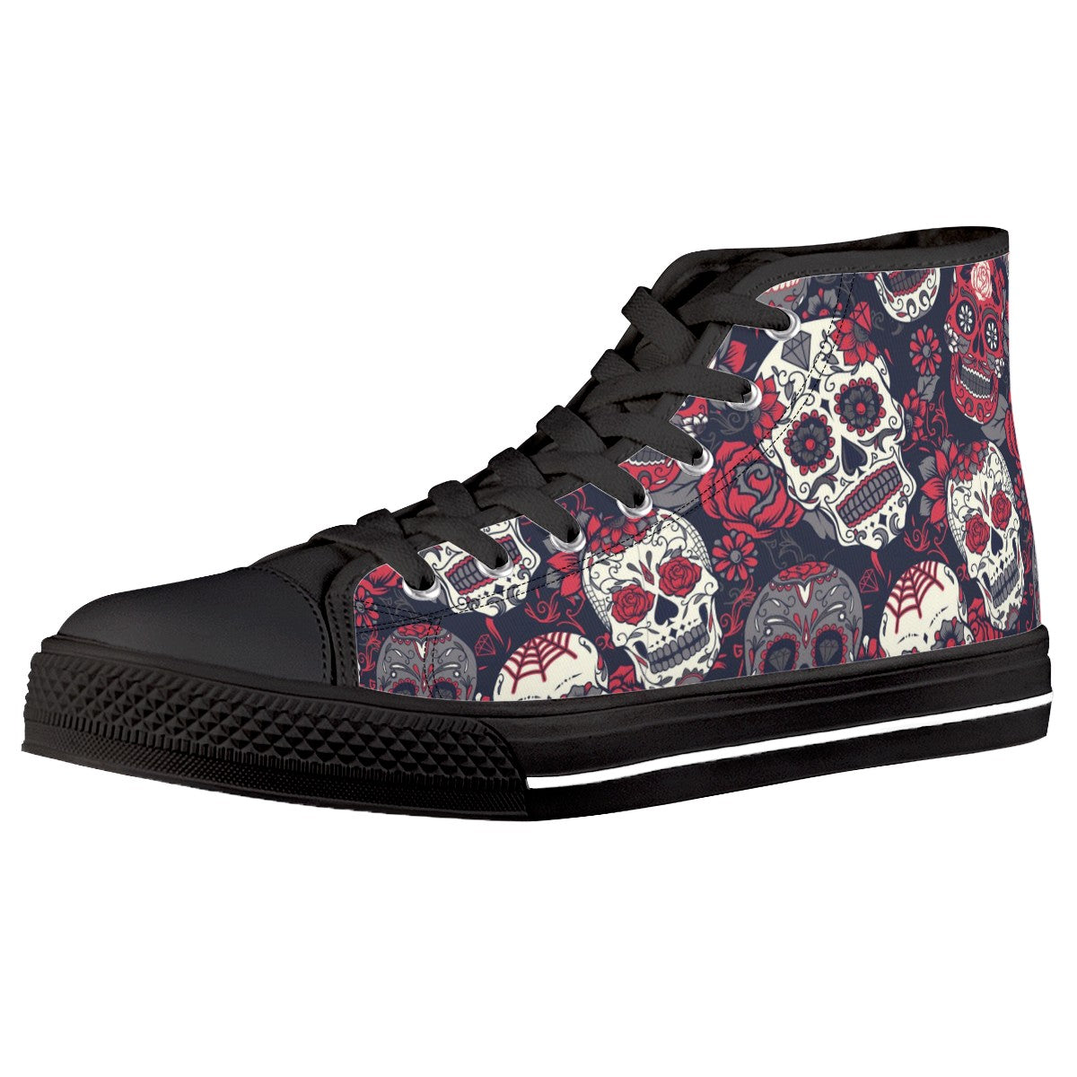 Sugar Skull Custom Converse Chuck Taylor High Top Canvas Shoes