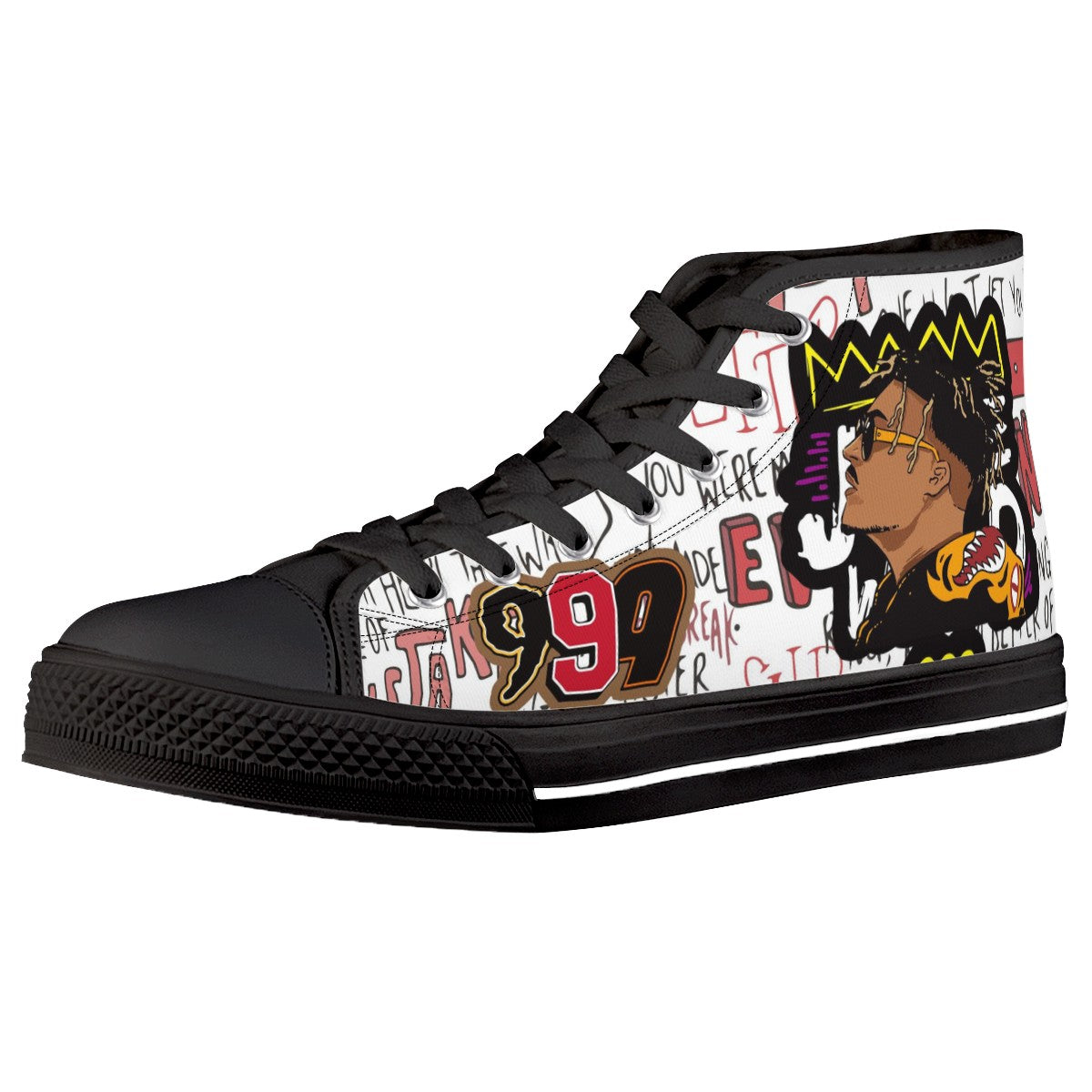 Juice Wrld Custom Converse Chuck Taylor High Top Canvas Shoes