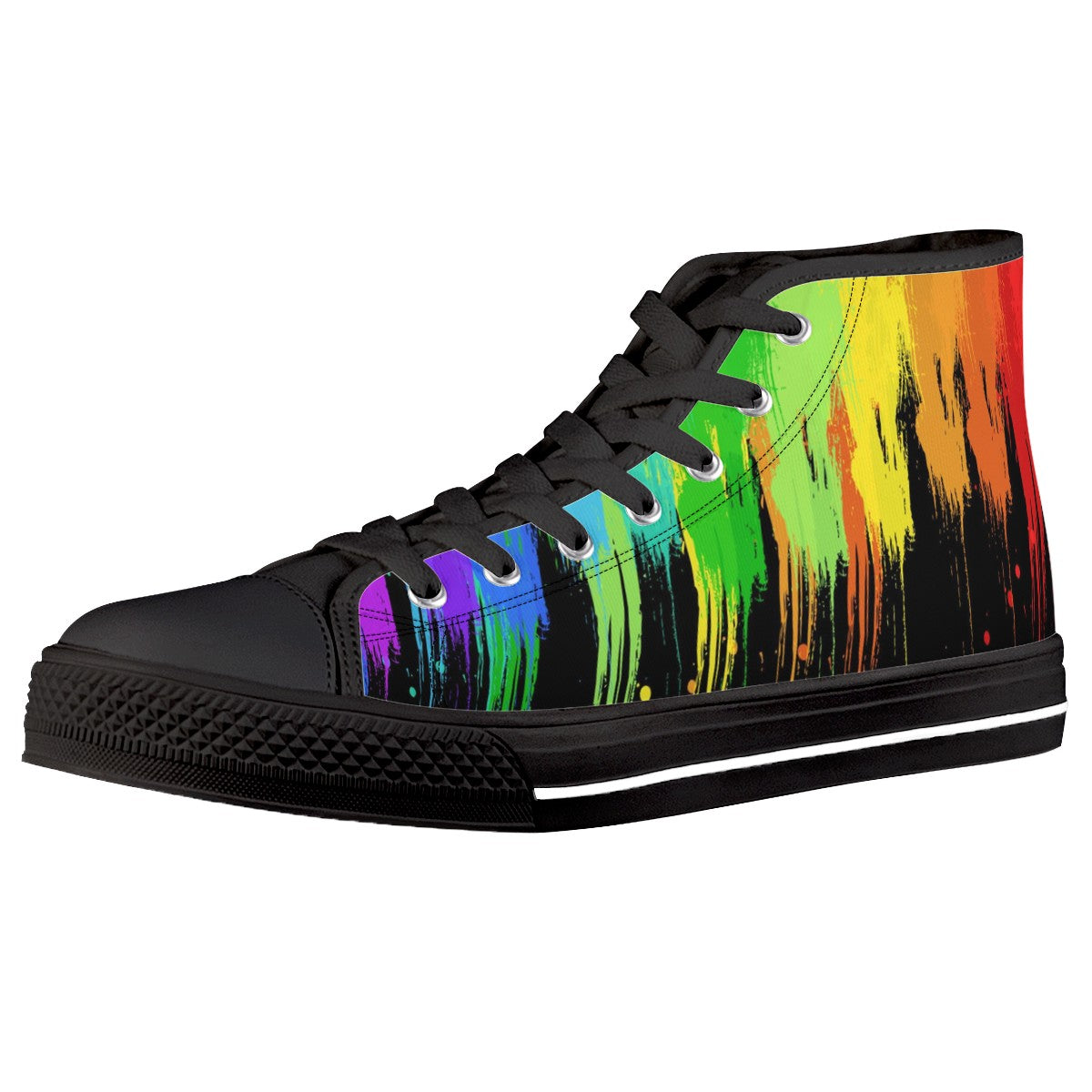 Splatter Custom Converse Chuck Taylor High Top Canvas Shoes