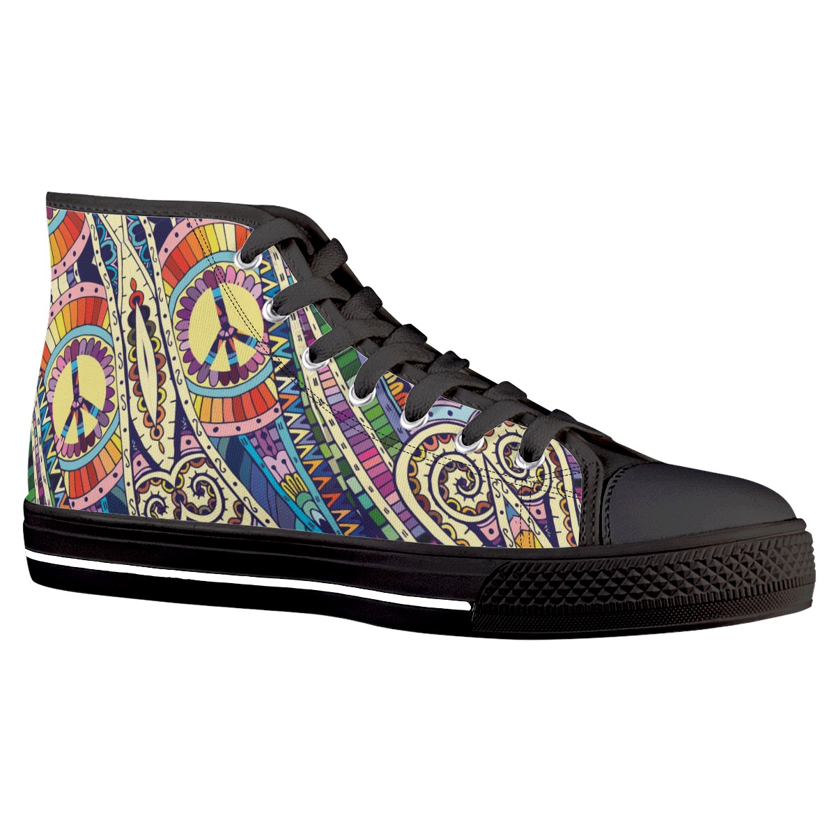 Bohemian Custom Converse Chuck Taylor High Top Canvas Shoes