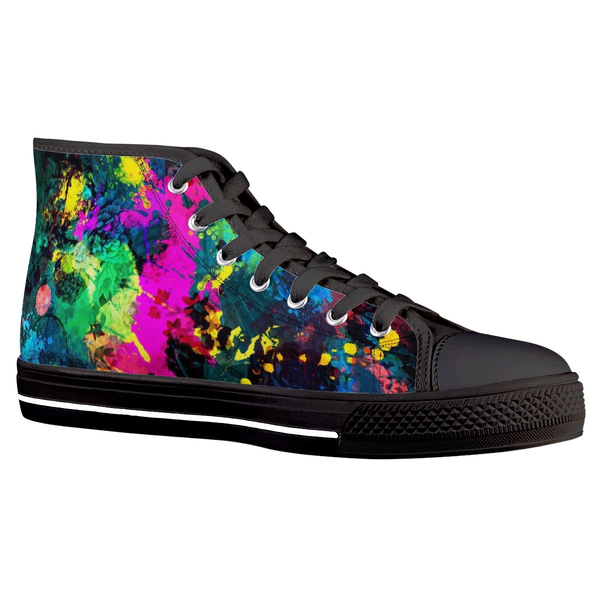 Splatter Custom Converse Chuck Taylor High Top Canvas Shoes