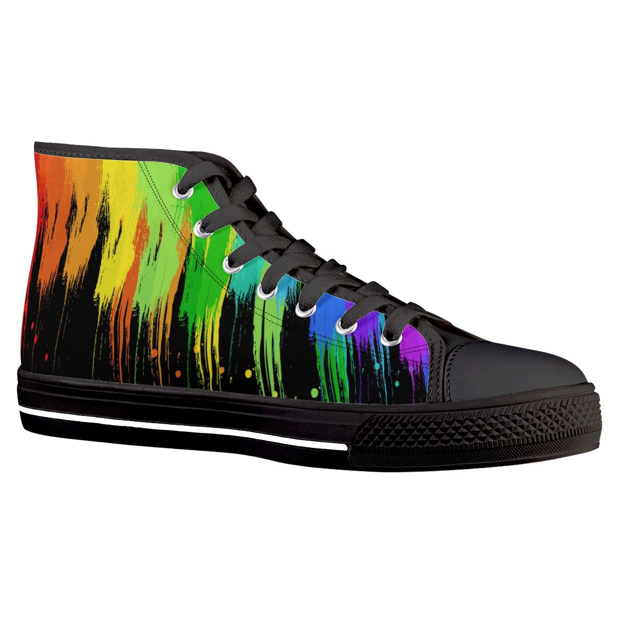 Splatter Custom Converse Chuck Taylor High Top Canvas Shoes