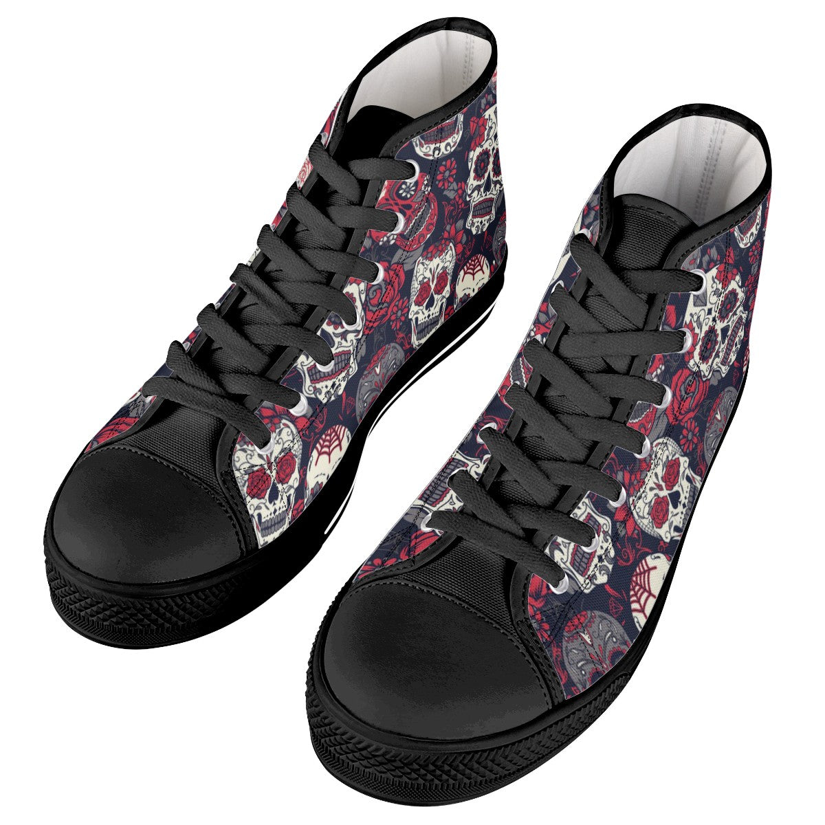Sugar Skull Custom Converse Chuck Taylor High Top Canvas Shoes