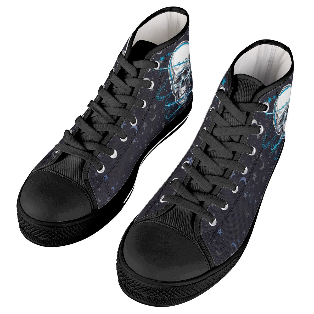 Human Skeleton Custom Converse Chuck Taylor High Top Canvas Shoes