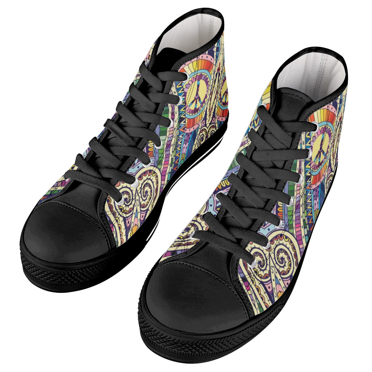 Bohemian Custom Converse Chuck Taylor High Top Canvas Shoes