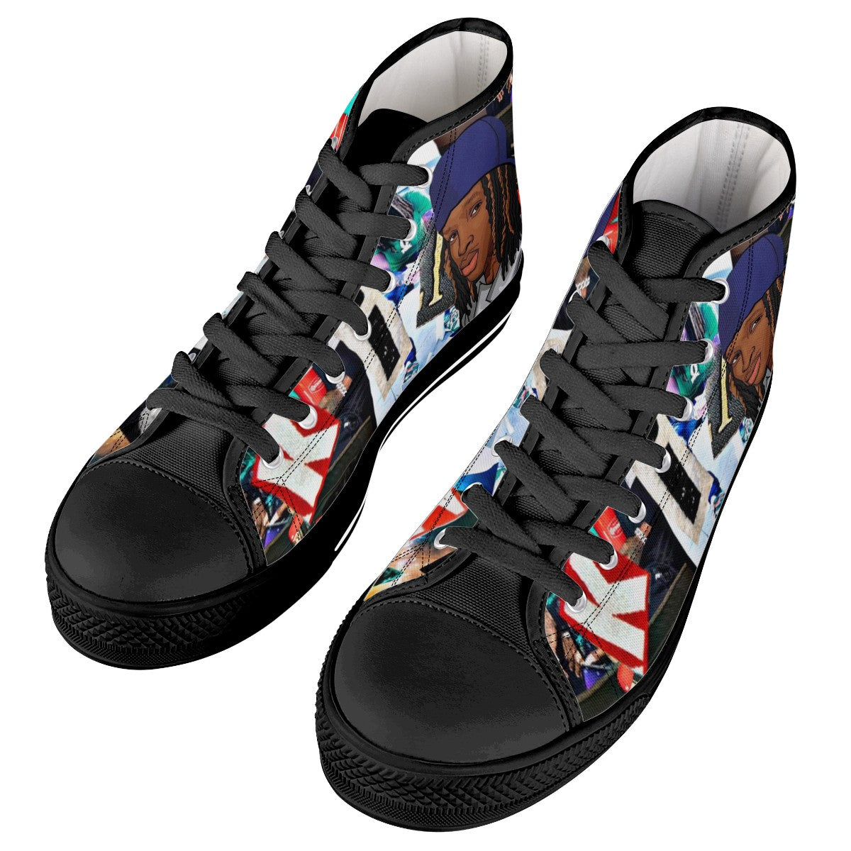 King Von Custom Converse Chuck Taylor High Top Canvas Shoes