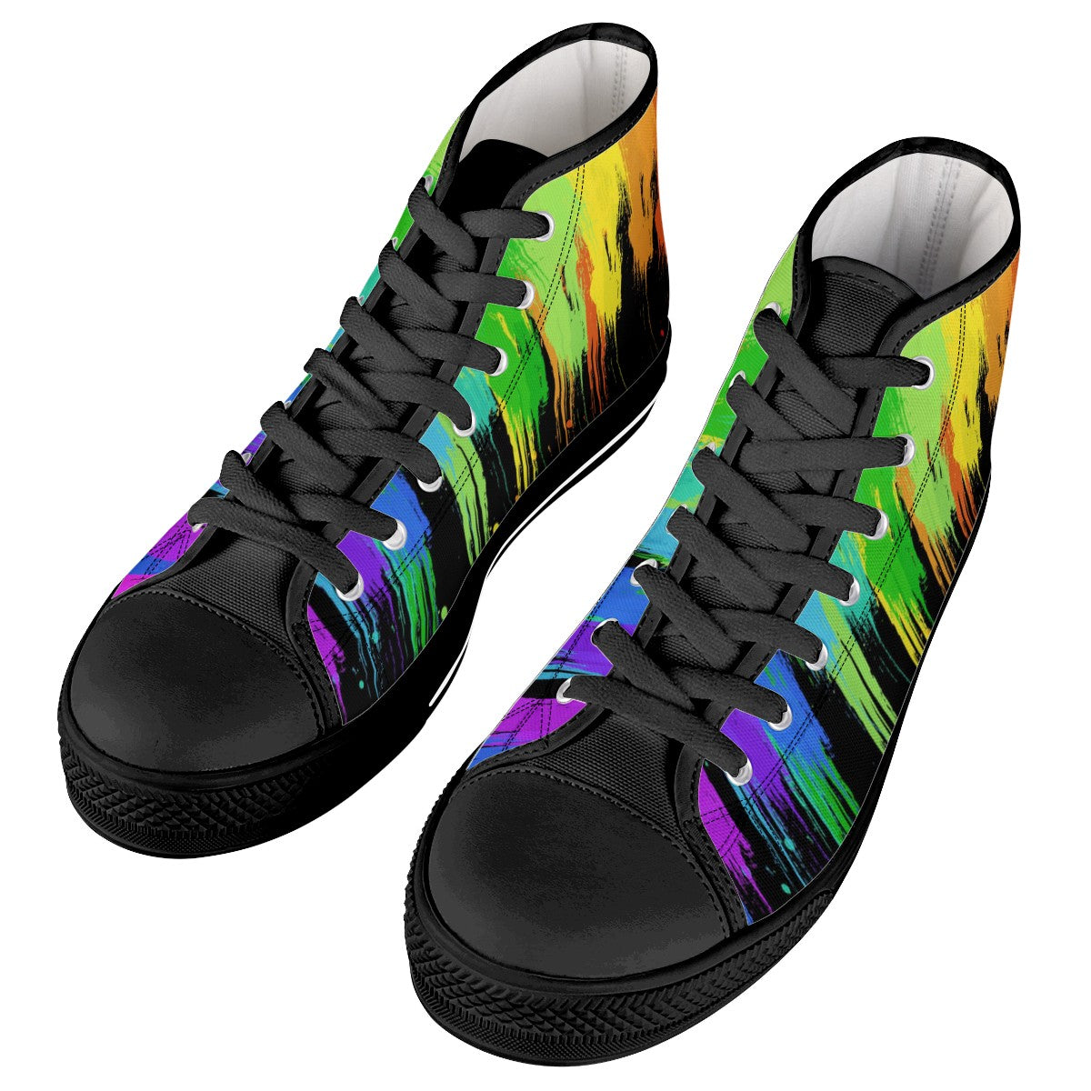 Splatter Custom Converse Chuck Taylor High Top Canvas Shoes