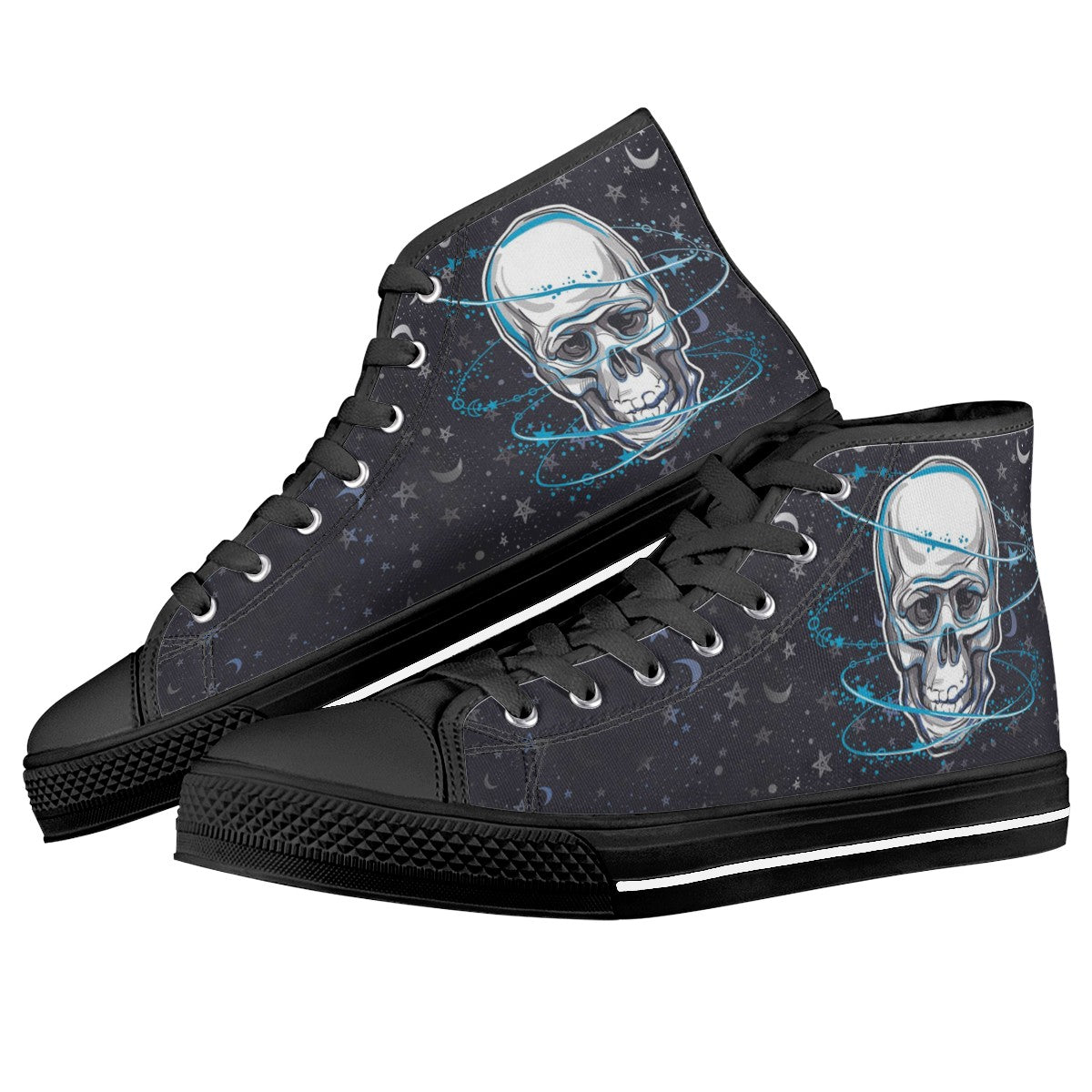 Human Skeleton Custom Converse Chuck Taylor High Top Canvas Shoes