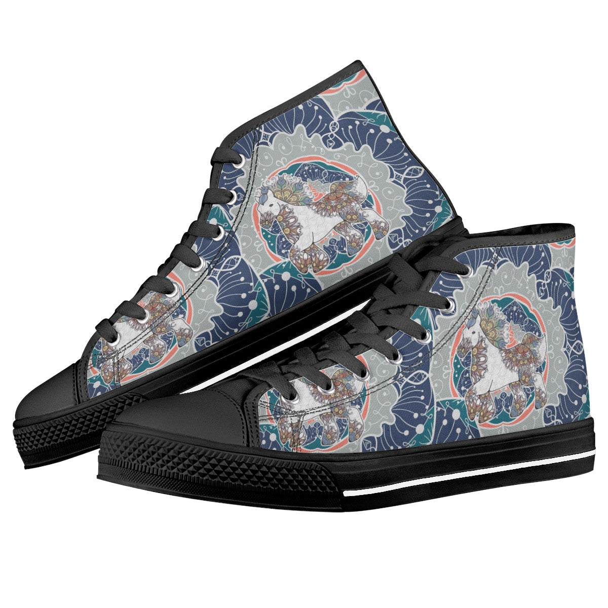 Mandala Custom Converse Chuck Taylor High Top Canvas Shoes