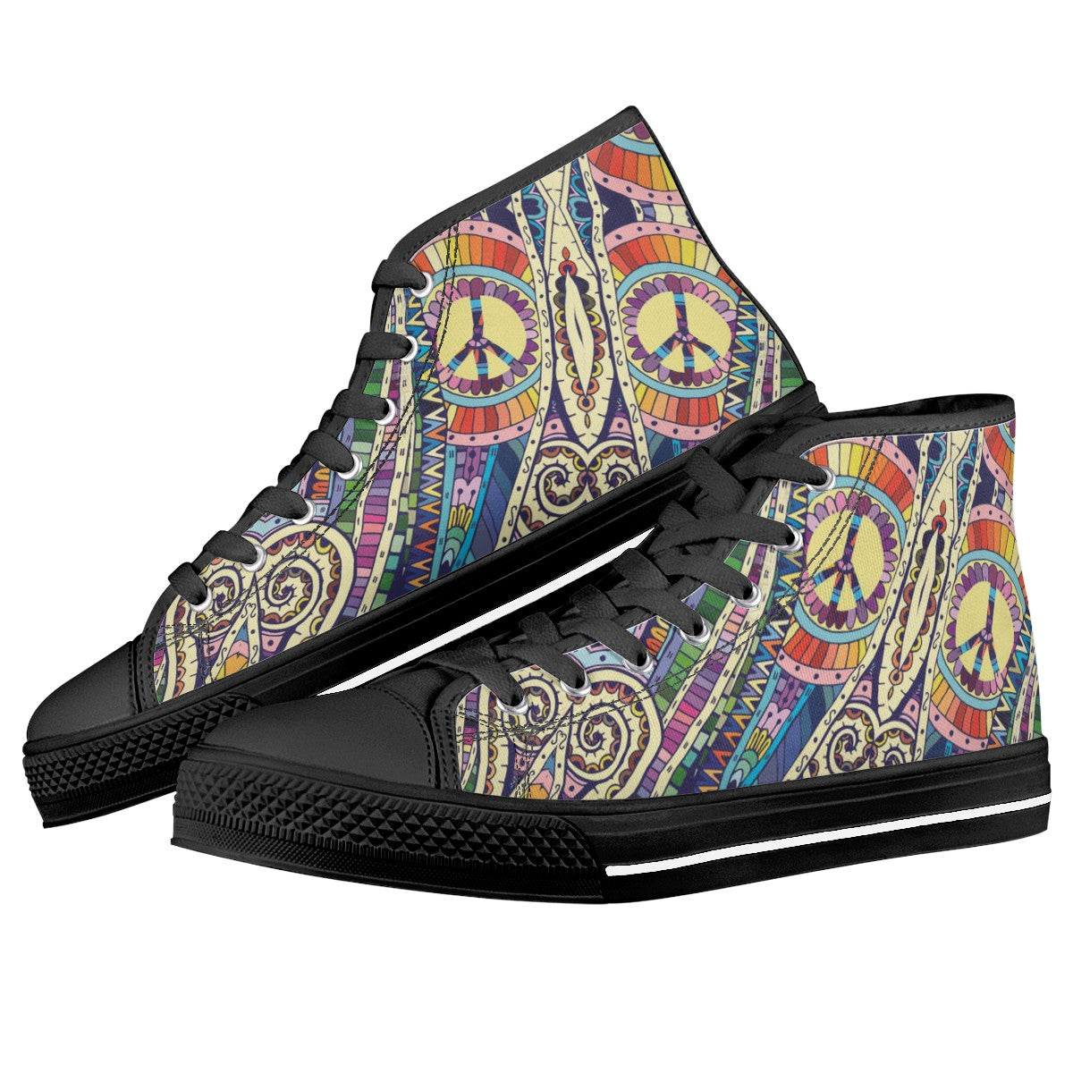 Bohemian Custom Converse Chuck Taylor High Top Canvas Shoes