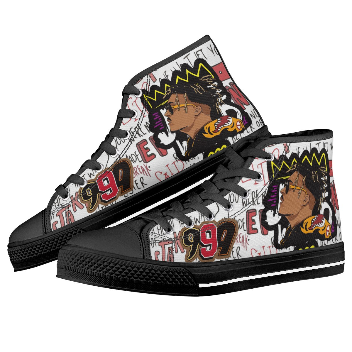 Juice Wrld Custom Converse Chuck Taylor High Top Canvas Shoes