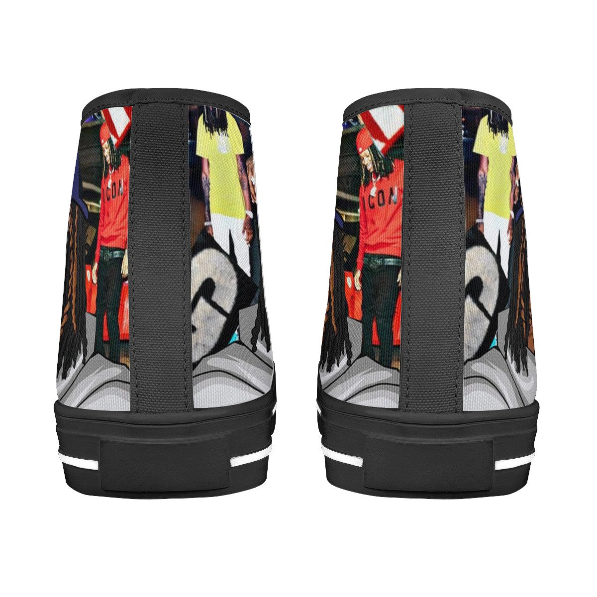 King Von Custom Converse Chuck Taylor High Top Canvas Shoes