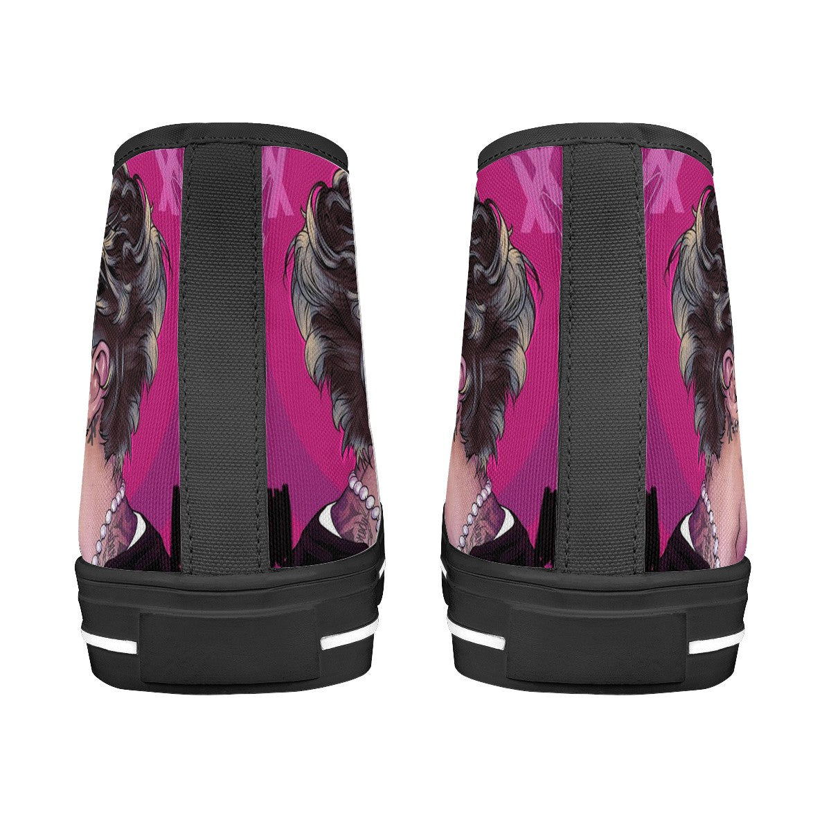 Machine Gun Kelly Custom Converse Chuck Taylor High Top Canvas Shoes