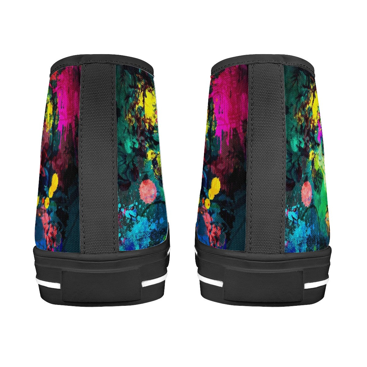 Splatter Custom Converse Chuck Taylor High Top Canvas Shoes