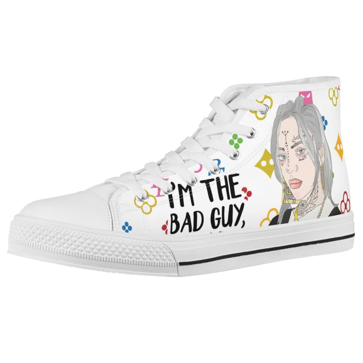 Billie Eilish Custom Converse Chuck Taylor High Top Canvas Shoes