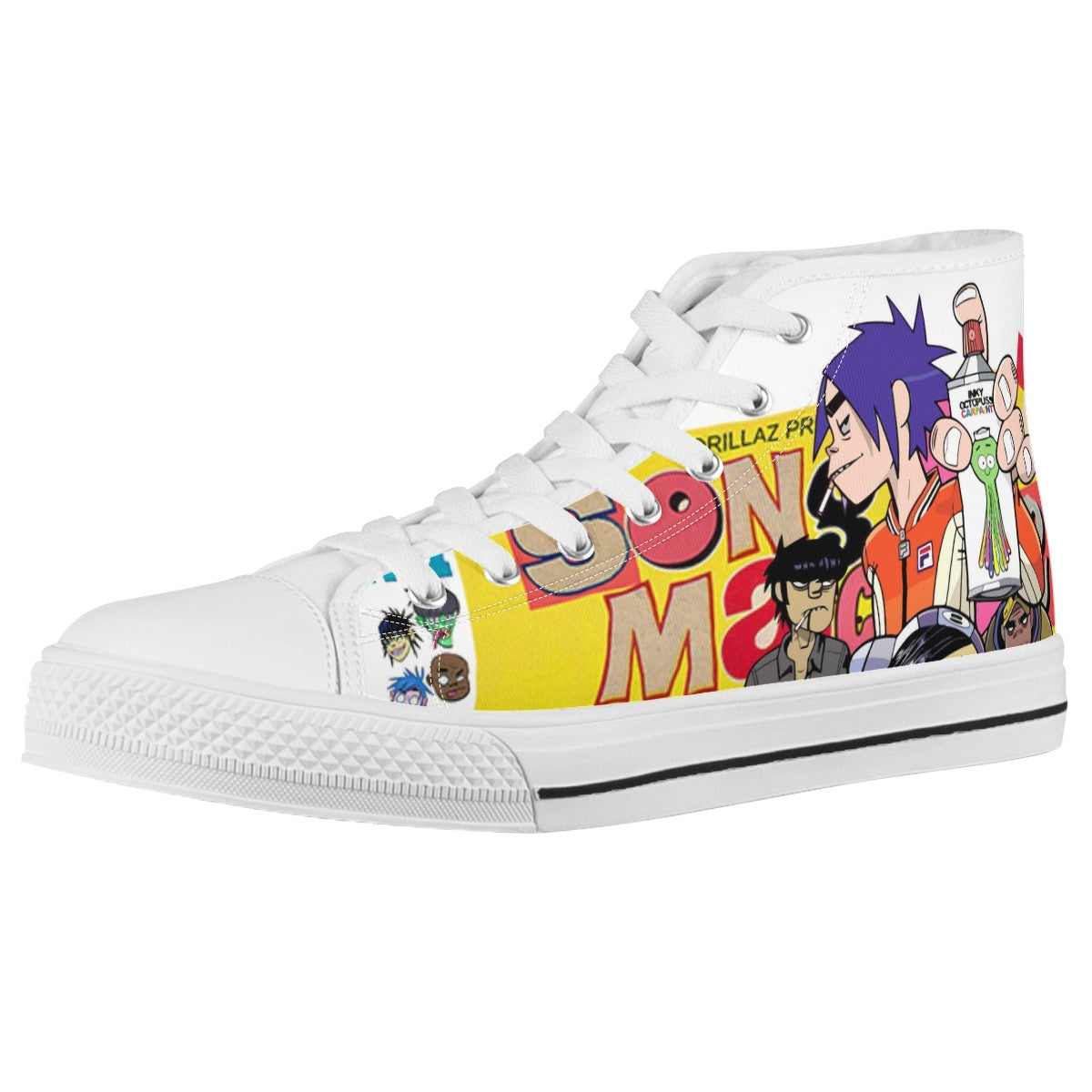 Gorillaz Custom Converse Chuck Taylor High Top Canvas Shoes
