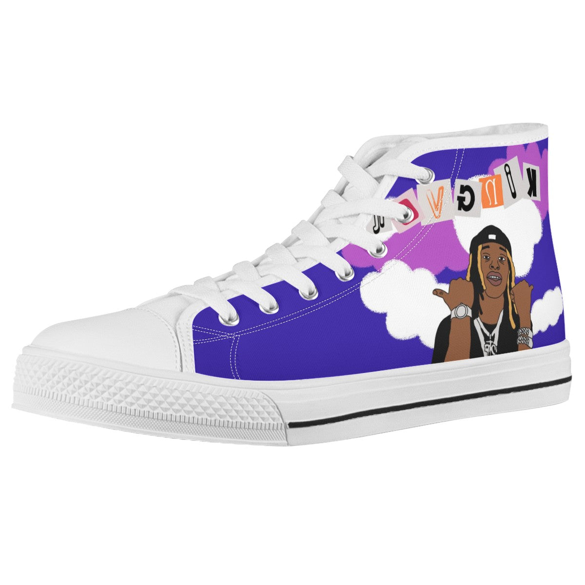 King Von Custom Converse Chuck Taylor High Top Canvas Shoes