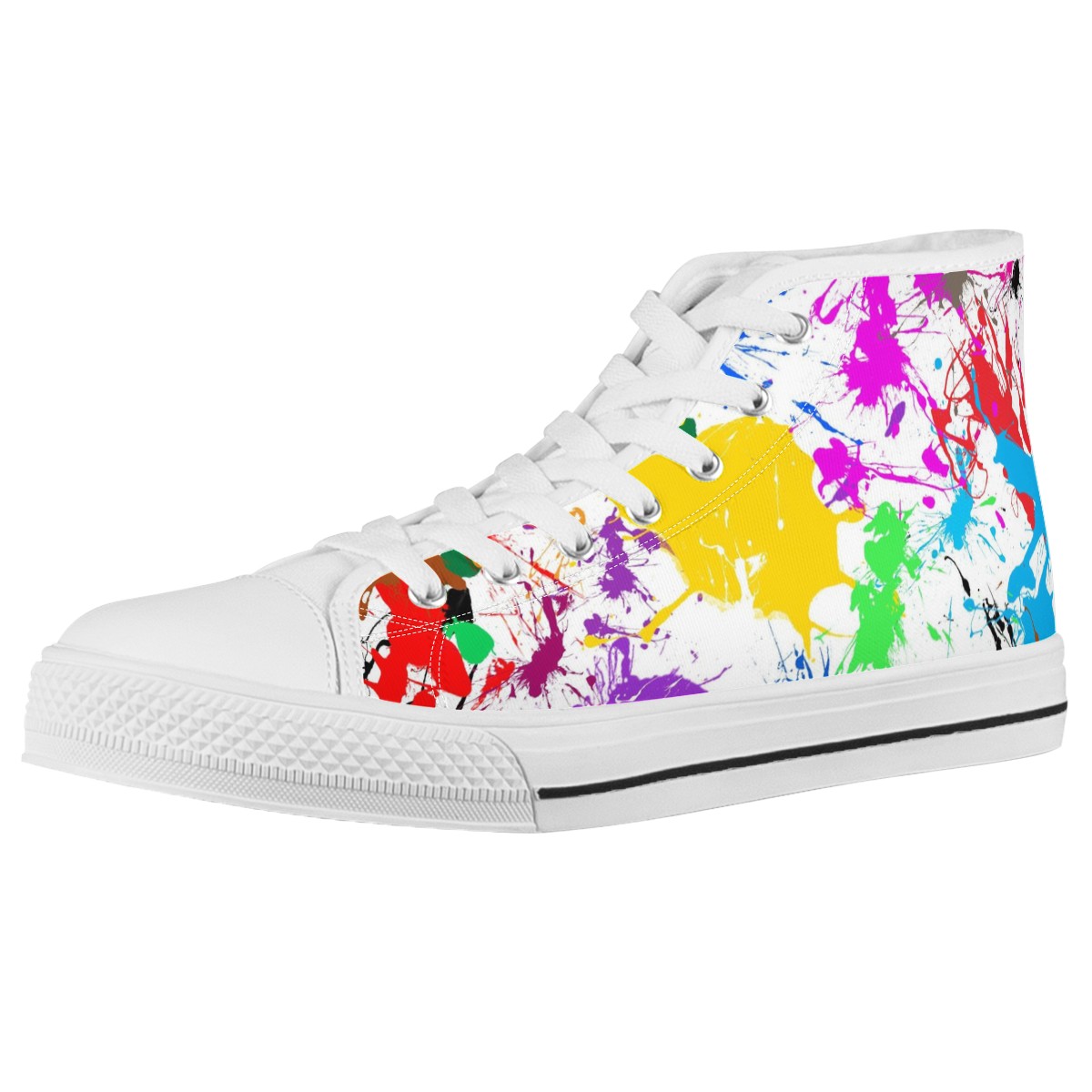 Splatter Custom Converse Chuck Taylor High Top Canvas Shoes