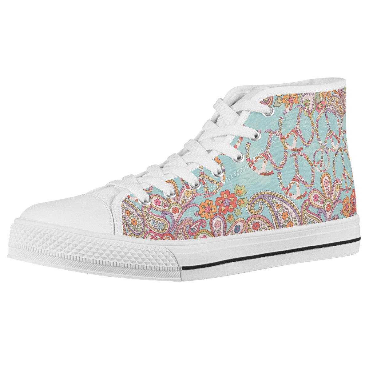 Paisley Custom Converse Chuck Taylor High Top Canvas Shoes