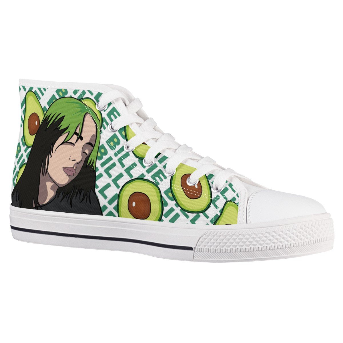 Billie Eilish Custom Converse Chuck Taylor High Top Canvas Shoes