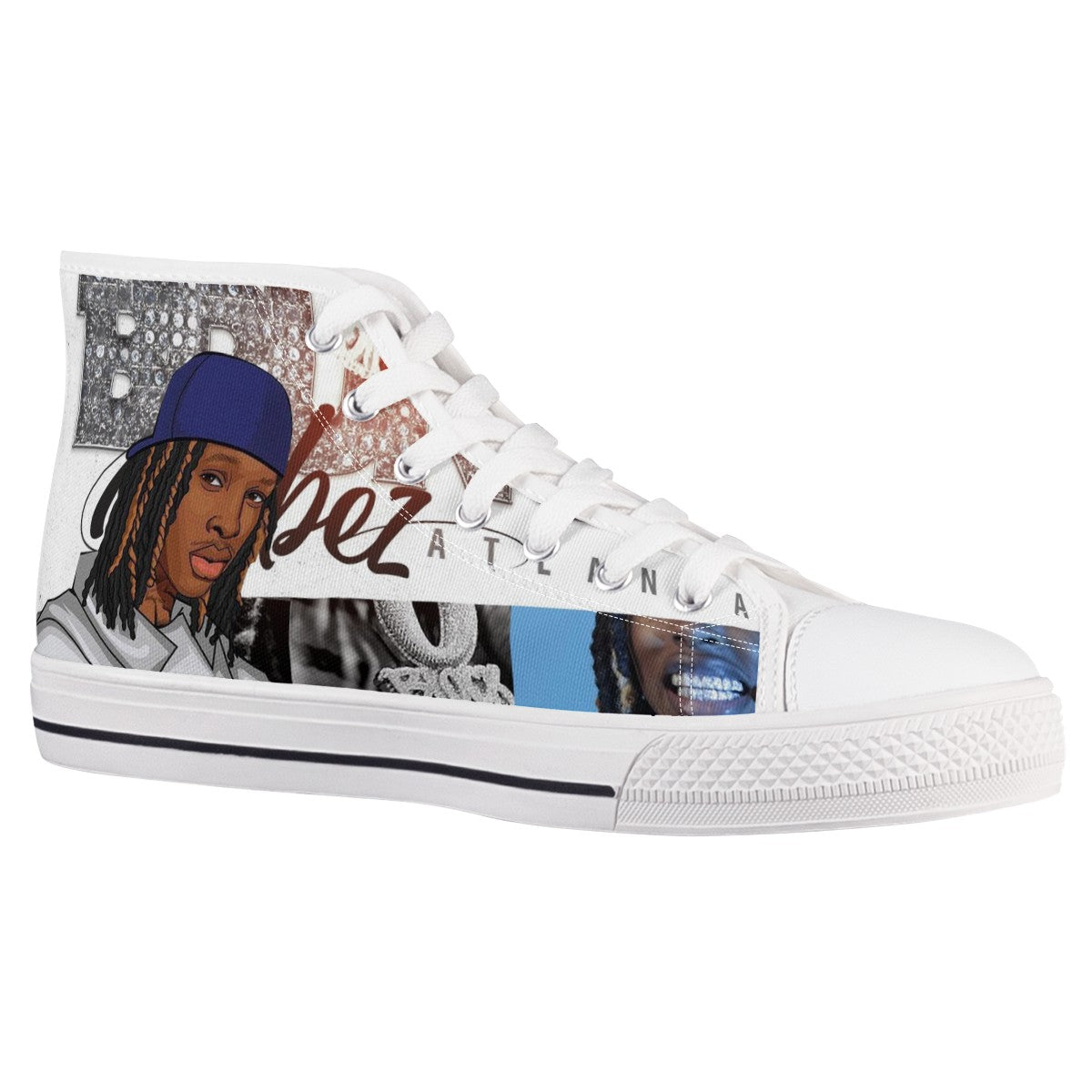 King Von Custom Converse Chuck Taylor High Top Canvas Shoes