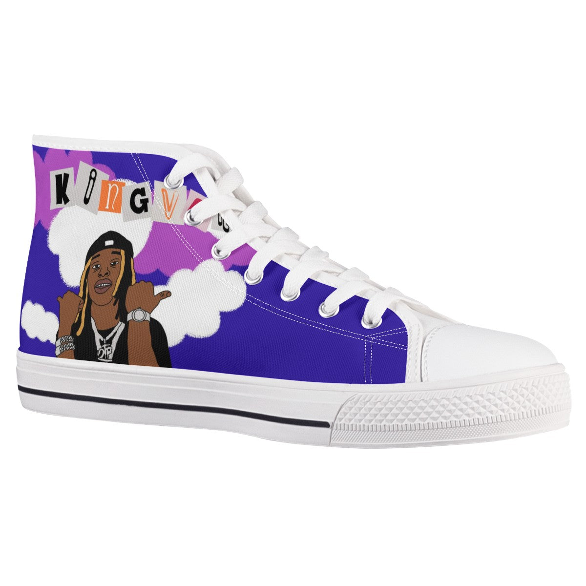 King Von Custom Converse Chuck Taylor High Top Canvas Shoes